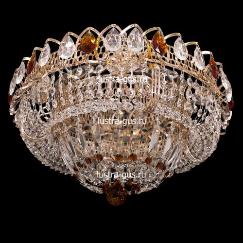 Люстра Кольцо Классика цветная в Ижевске Гусь Хрустальный