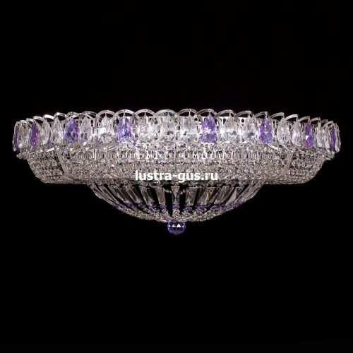 Люстра Кольцо Классика фиолетовая в Ижевске Гусь Хрустальный