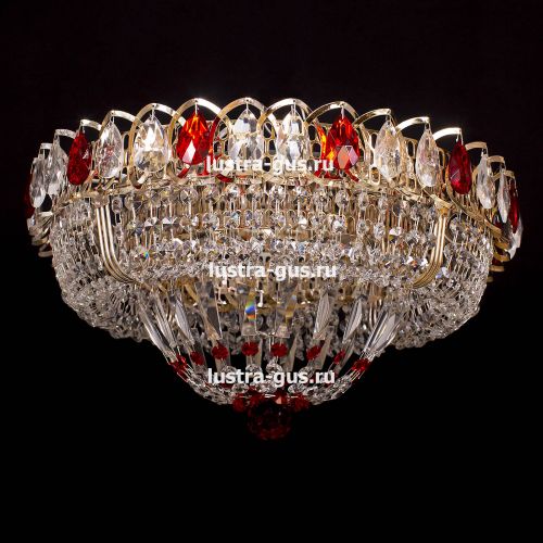 Люстра Кольцо Классика красная в Ижевске Гусь Хрустальный