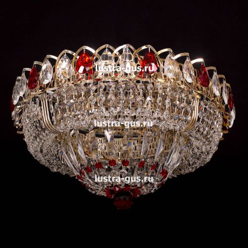 Люстра Кольцо Классика красная в Ижевске Гусь Хрустальный