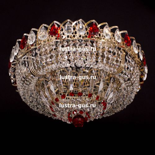 Люстра Кольцо Классика красная в Ижевске Гусь Хрустальный