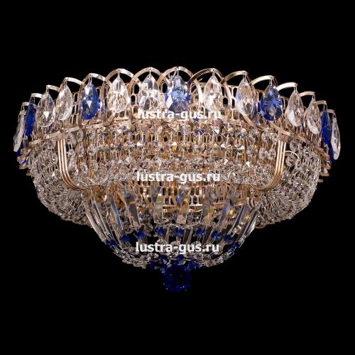 Люстра Кольцо Классика синий в Ижевске Гусь Хрустальный