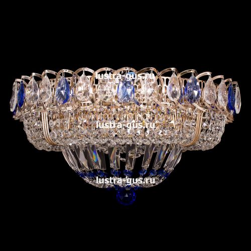 Люстра Кольцо Классика синий в Ижевске Гусь Хрустальный