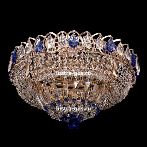 Люстра Кольцо Классика синий в Ижевске Гусь Хрустальный