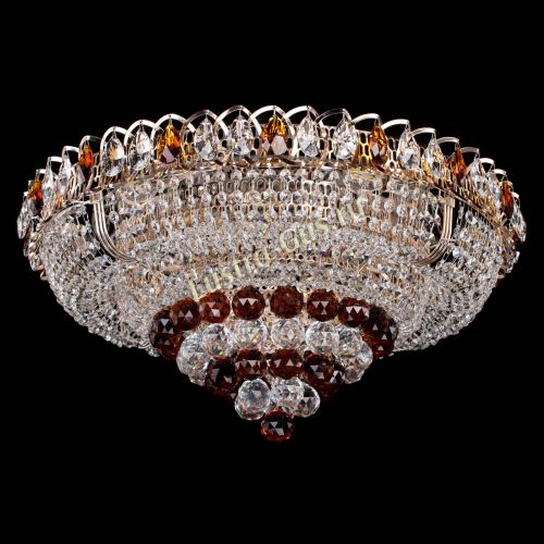 Люстра Кольцо пирамида шар 40 мм чайный в Ижевске Гусь Хрустальный