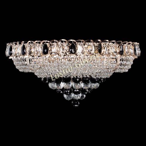 Люстра Кольцо пирамида шар 40 мм черная в Ижевске Гусь Хрустальный