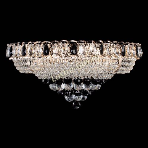 Люстра Кольцо пирамида шар 40 мм черная в Ижевске Гусь Хрустальный