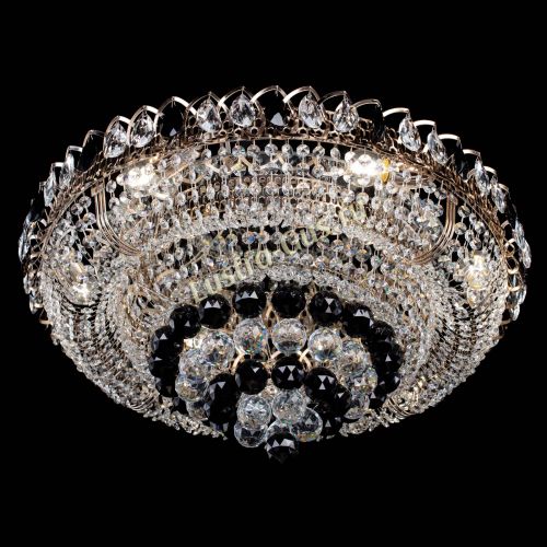 Люстра Кольцо пирамида шар 40 мм черная в Ижевске Гусь Хрустальный