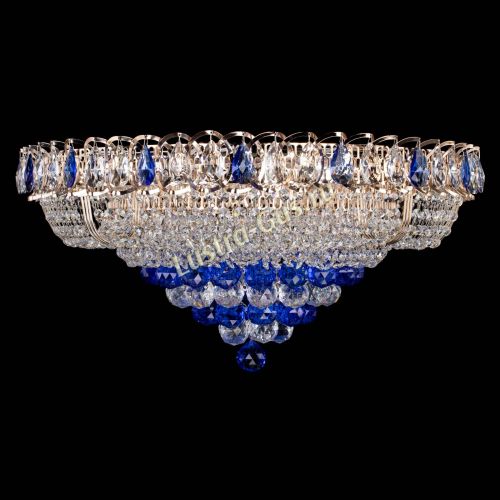 Люстра Кольцо пирамида шар 40 мм синяя в Ижевске Гусь Хрустальный