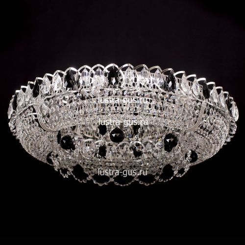 Люстра Кольцо Снежинка черная в Ижевске Гусь Хрустальный