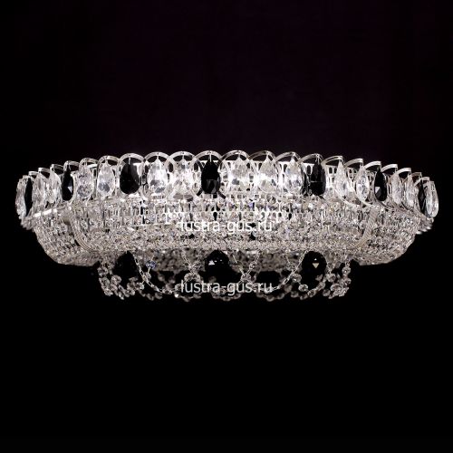 Люстра Кольцо Снежинка черная в Ижевске Гусь Хрустальный