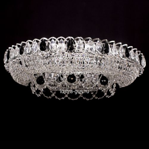 Люстра Кольцо Снежинка черная в Ижевске Гусь Хрустальный