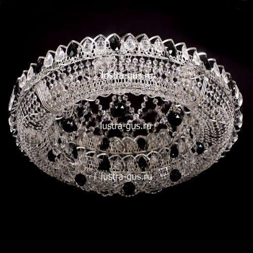 Люстра Кольцо Снежинка черная в Ижевске Гусь Хрустальный