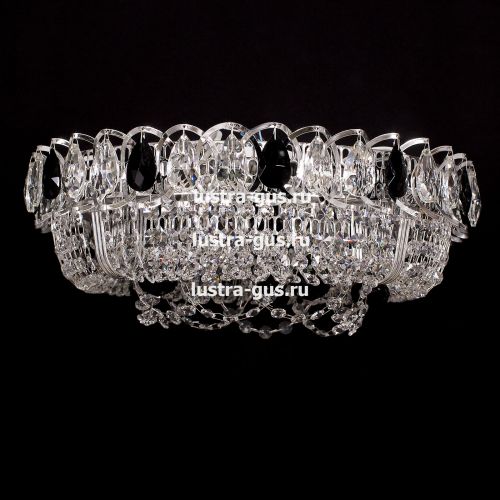 Люстра Кольцо Снежинка черная в Ижевске Гусь Хрустальный