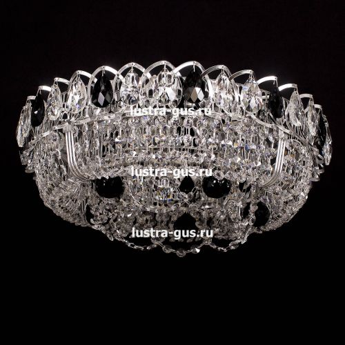 Люстра Кольцо Снежинка черная в Ижевске Гусь Хрустальный