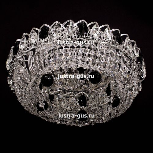 Люстра Кольцо Снежинка черная в Ижевске Гусь Хрустальный
