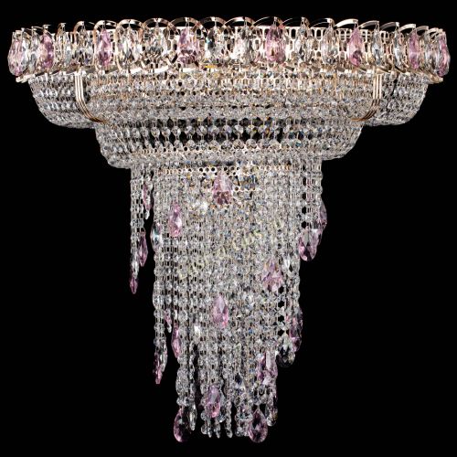 Люстра Кольцо №10 розовая в Ижевске Гусь Хрустальный