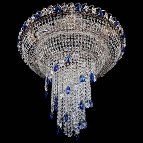 Люстра Кольцо №10 синяя в Ижевске Гусь Хрустальный