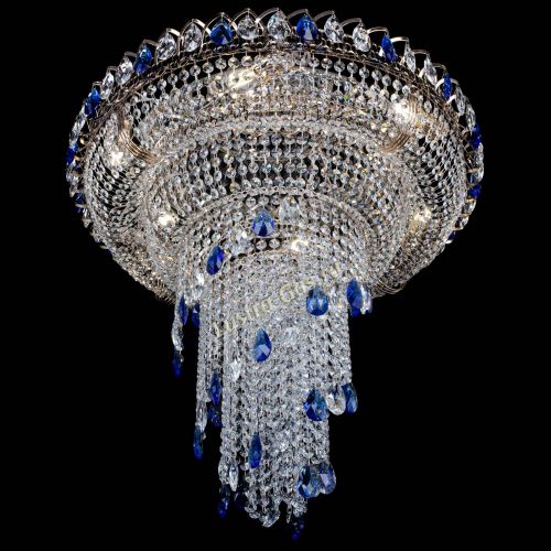 Люстра Кольцо №10 синяя в Ижевске Гусь Хрустальный