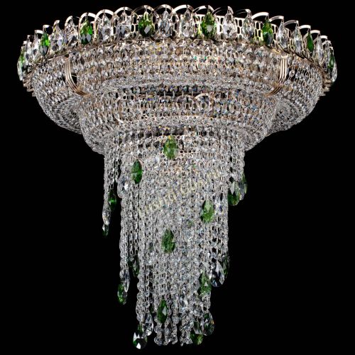 Люстра Кольцо №10 зеленая в Ижевске Гусь Хрустальный