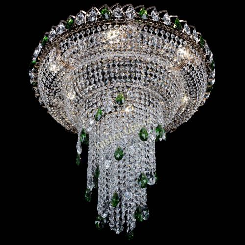 Люстра Кольцо №10 зеленая в Ижевске Гусь Хрустальный