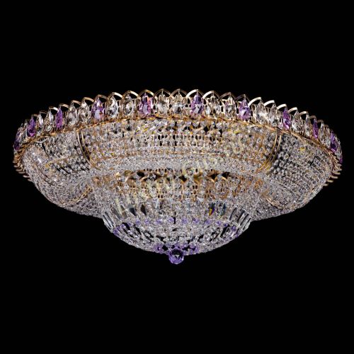 Люстра Кольцо Классика фиолетовая 800 мм в Ижевске Гусь Хрустальный