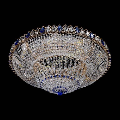 Люстра Кольцо Классика синее 800 мм  в Ижевске Гусь Хрустальный