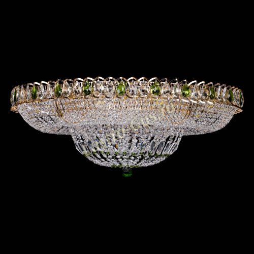 Люстра Кольцо Классика зеленое 800 мм  в Ижевске Гусь Хрустальный