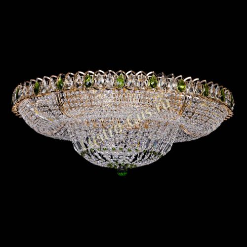 Люстра Кольцо Классика зеленое 800 мм  в Ижевске Гусь Хрустальный