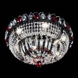 Люстра Кольцо Классика Черная с красными подвесками в Ижевске