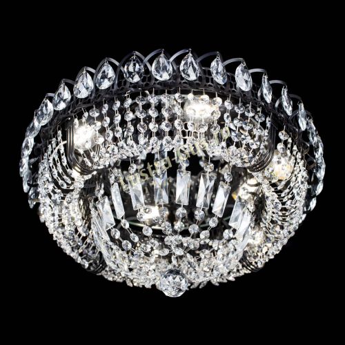 Люстра Кольцо Классика Черная в Ижевске Гусь Хрустальный