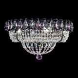 Люстра Кольцо Классика Черная с розовыми подвесками в Ижевске