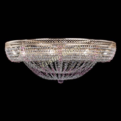 Люстра Кольцо Классика Венеция розовая в Ижевске Гусь Хрустальный