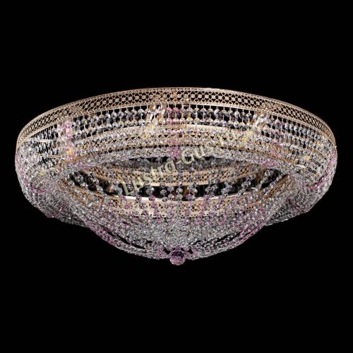 Люстра Кольцо Классика Венеция розовая в Ижевске Гусь Хрустальный