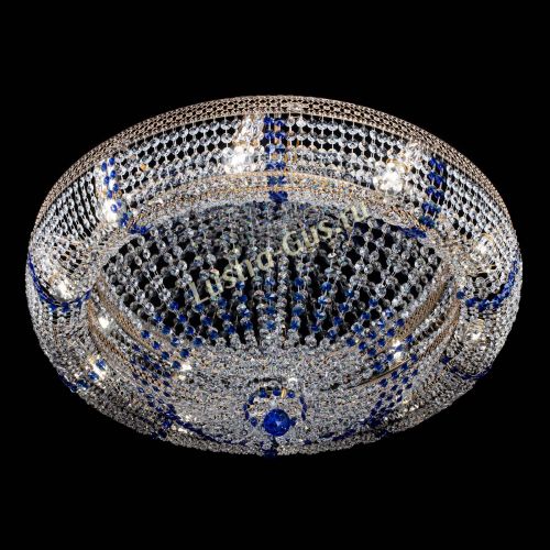 Люстра Кольцо Классика Венеция синяя в Ижевске Гусь Хрустальный