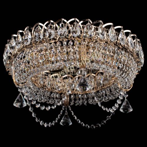 Люстра Кольцо Ожерелье конус в Ижевске Гусь Хрустальный