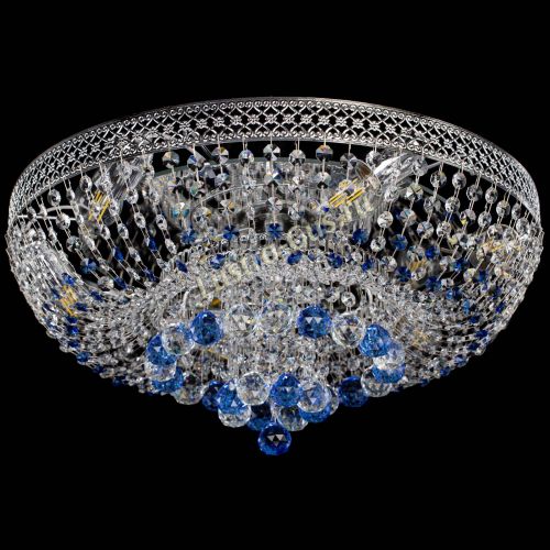 Люстра Кольцо Венеция №44 синяя в Ижевске Гусь Хрустальный