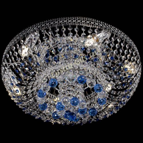 Люстра Кольцо Венеция №44 синяя в Ижевске Гусь Хрустальный