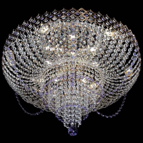 Люстра Корона №11 фиолетовая в Ижевске Гусь Хрустальный