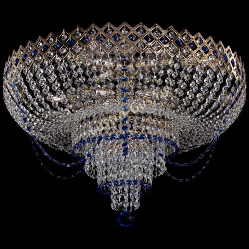 Люстра Корона №11 синяя в Ижевске Гусь Хрустальный