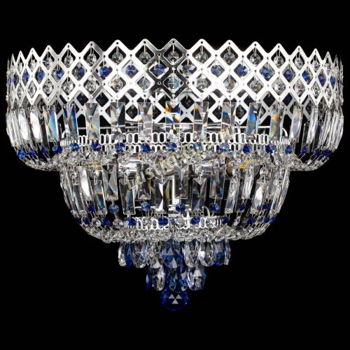 Люстра Корона №5 синяя в Ижевске Гусь Хрустальный