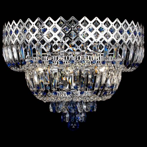 Люстра Корона №5 синяя в Ижевске Гусь Хрустальный