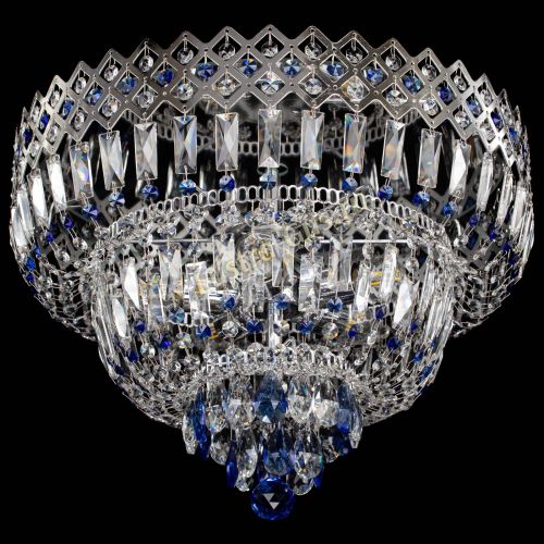 Люстра Корона №5 синяя в Ижевске Гусь Хрустальный