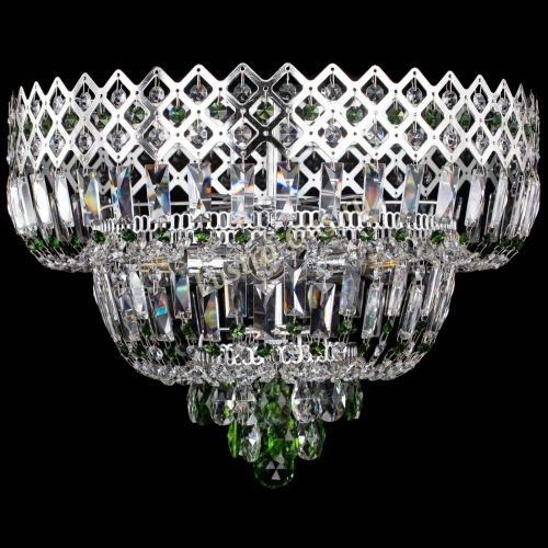 Люстра Корона №5 зеленая в Ижевске Гусь Хрустальный