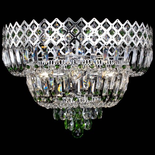 Люстра Корона №5 зеленая в Ижевске Гусь Хрустальный