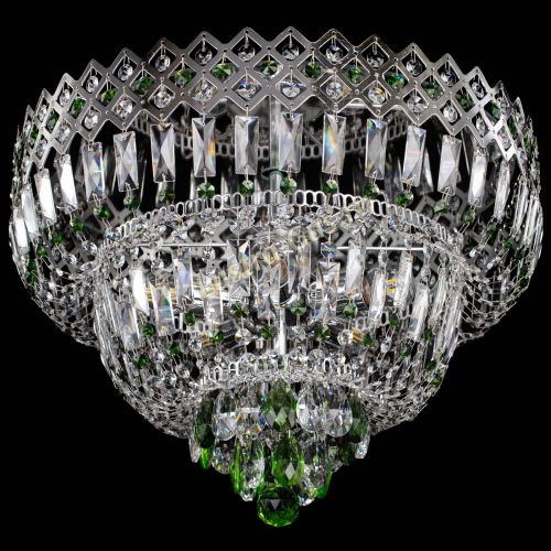 Люстра Корона №5 зеленая в Ижевске Гусь Хрустальный