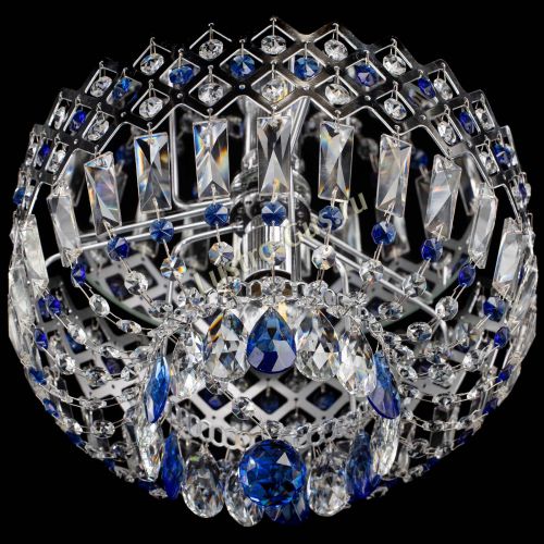 Люстра Корона пластинка №1 синяя в Ижевске Гусь Хрустальный