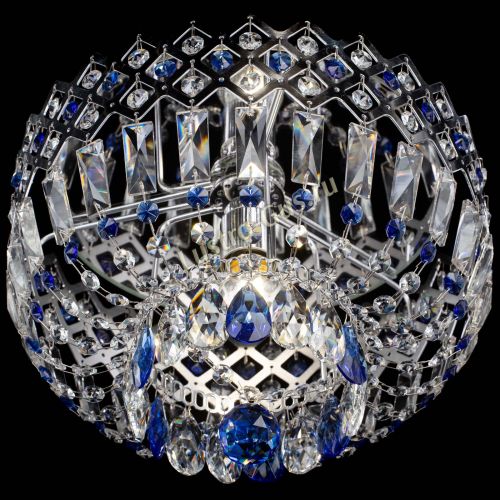 Люстра Корона пластинка №1 синяя в Ижевске Гусь Хрустальный