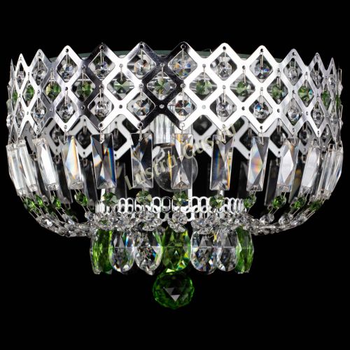 Люстра Корона пластинка №1 зеленая в Ижевске Гусь Хрустальный