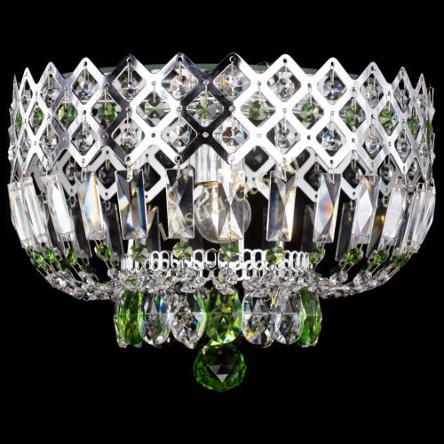 Люстра Корона пластинка №1 зеленая в Ижевске Гусь Хрустальный